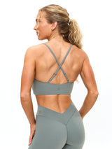 Thumbnail 4 of Poshknit Sports Bra - Frosted Sage, 4 of 5
