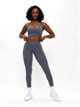 Thumbnail 4 of Poshknit V Scrunch Legging - Blue Steel, 4 of 5