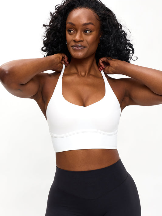 Poshknit Sports Bra - White