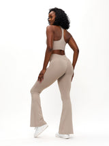 Thumbnail 4 of Colorado Fleece Flare Legging - Neutral, 4 of 5