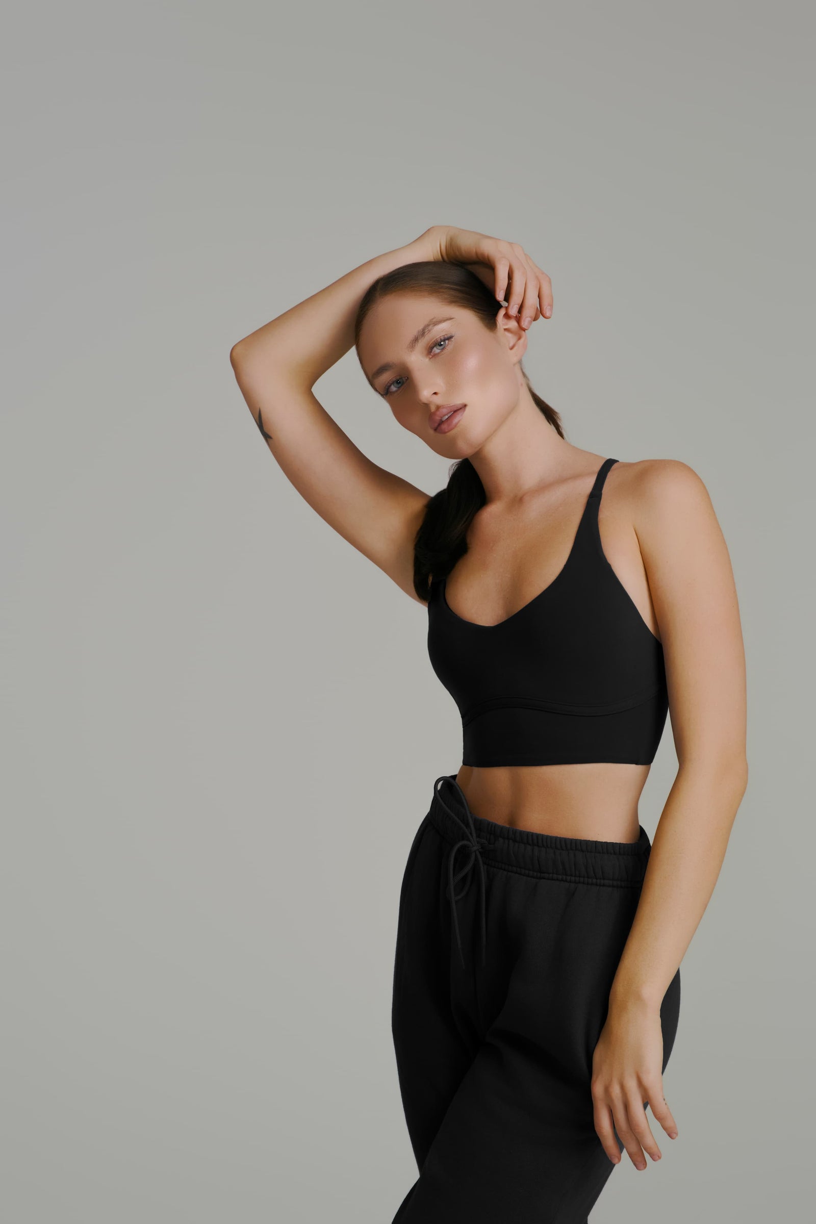 Poshknit Sports Bra - Onyx Black