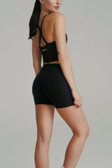 Thumbnail 1 of Poshknit Aggressive Scrunch Short 7" - Onyx Black, 1 of 4