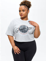 Thumbnail 1 of Build Crop Tee - Heather Grey, 1 of 5