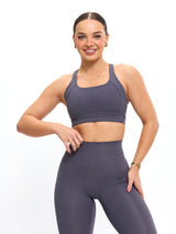 Thumbnail 3 of Every Day Airbrush Sports Bra - Blue Steel, 3 of 5