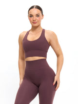 Thumbnail 4 of Rosa Sports Bra - Smoked Cherry, 4 of 7