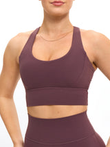 Thumbnail 1 of Rosa Sports Bra - Smoked Cherry, 1 of 7