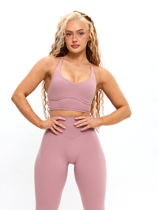 Poshknit Sports Bra - Rose Water