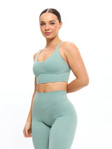 Thumbnail 4 of Poshknit Sports Bra - Arctic Moss, 4 of 4