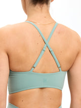 Thumbnail 3 of Poshknit Sports Bra - Arctic Moss, 3 of 4