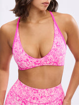 Thumbnail 4 of Girlfriend Reversible Sports Bra - Candy Crush / Pink Fashun Print, 4 of 8