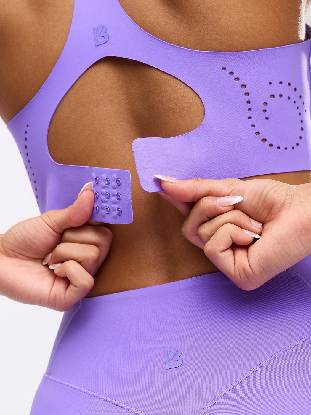 Airbrush Laser BTC Sports Bra - Party Purple