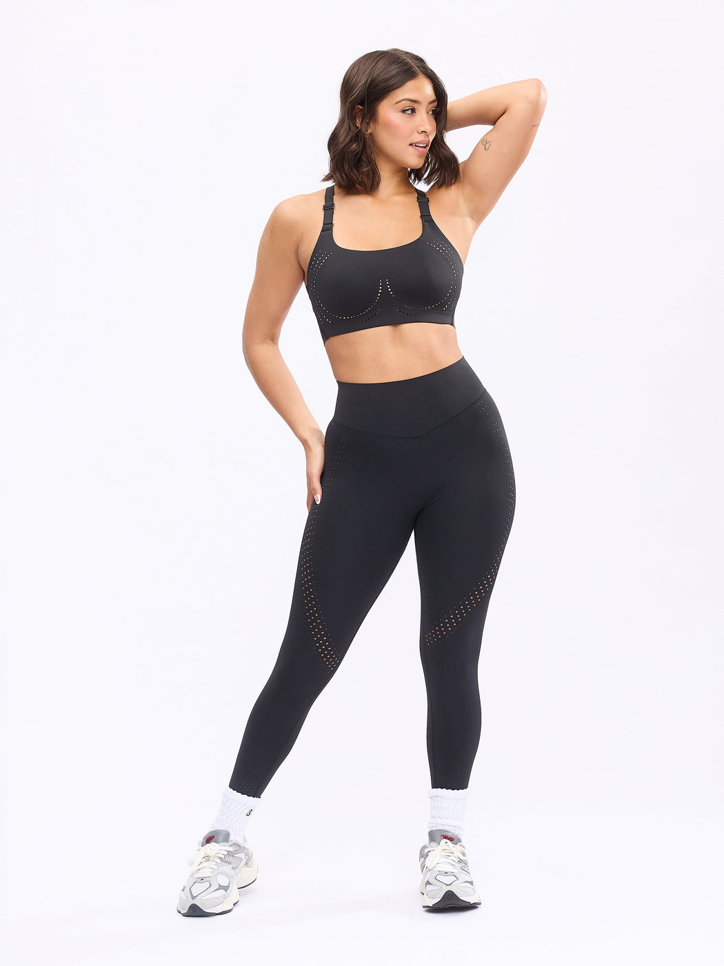 Airbrush Laser BTC Sports Bra - Onyx Black