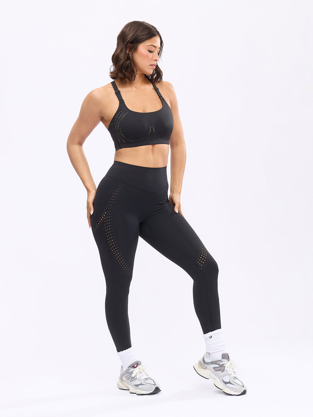 Airbrush Laser BTC Sports Bra - Onyx Black