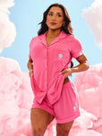 Pajama Shorts Set - Pink