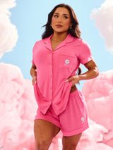 Thumbnail 1 of Pajama Shorts Set - Pink, 1 of 4