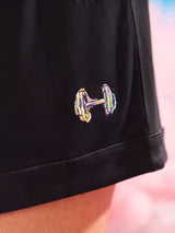 Thumbnail 2 of Pajama Shorts Set - Black, 2 of 4