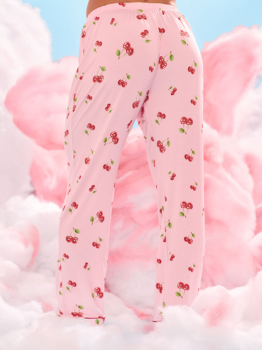 Pajama Pants Set - Cherry Print