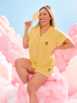 Thumbnail 4 of Pajama Shorts Set - Yellow, 4 of 5