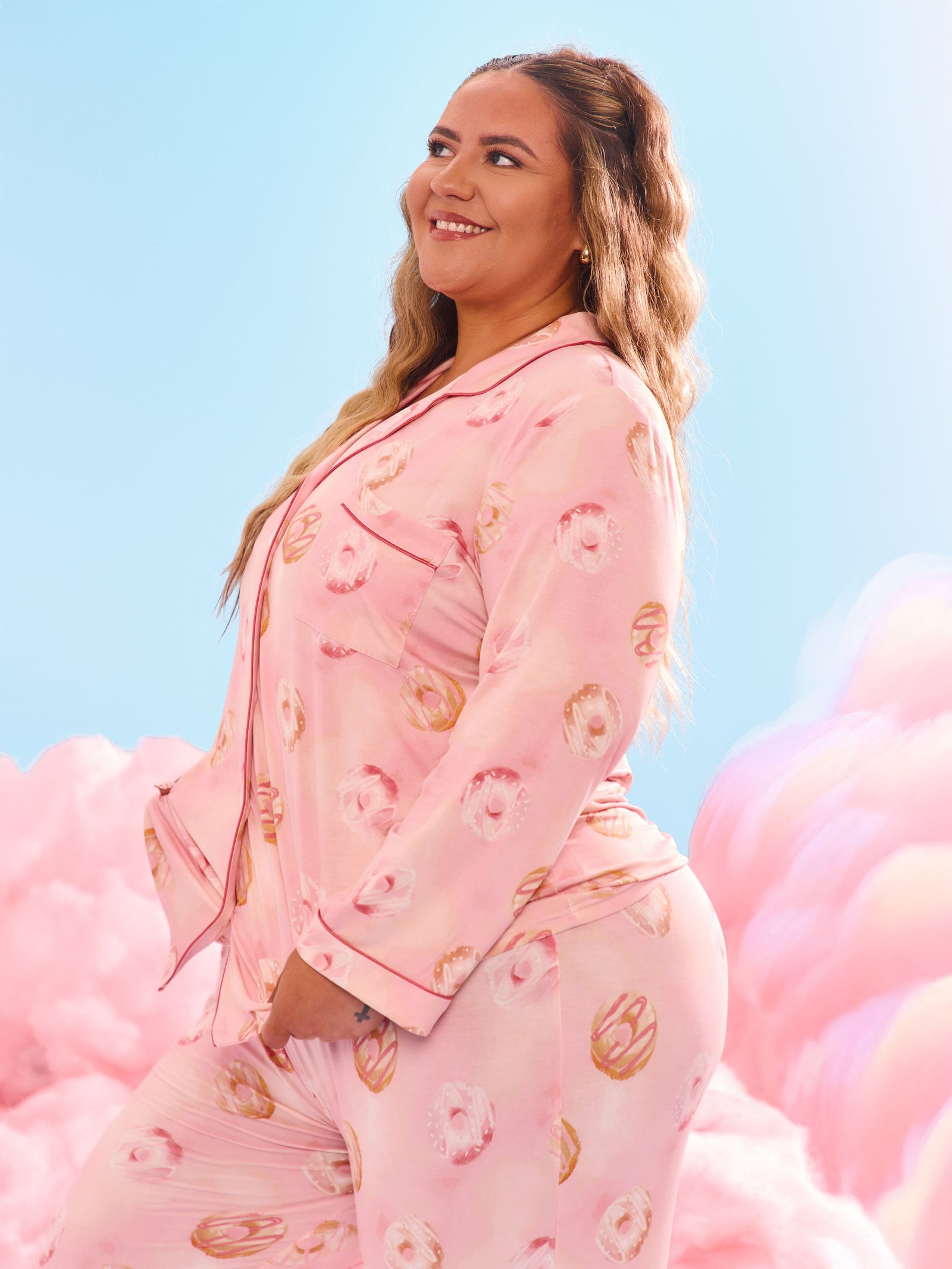Pajama Pants Set - Donut Print