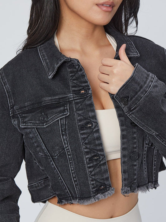 Desire Denim Jacket - Washed Black