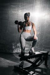 Thumbnail 3 of Power Seamless Sports Bra - White, 3 of 10