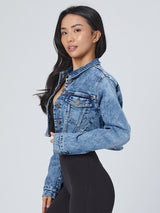 Thumbnail 15 of Desire Denim Jacket - Medium Wash, 15 of 21