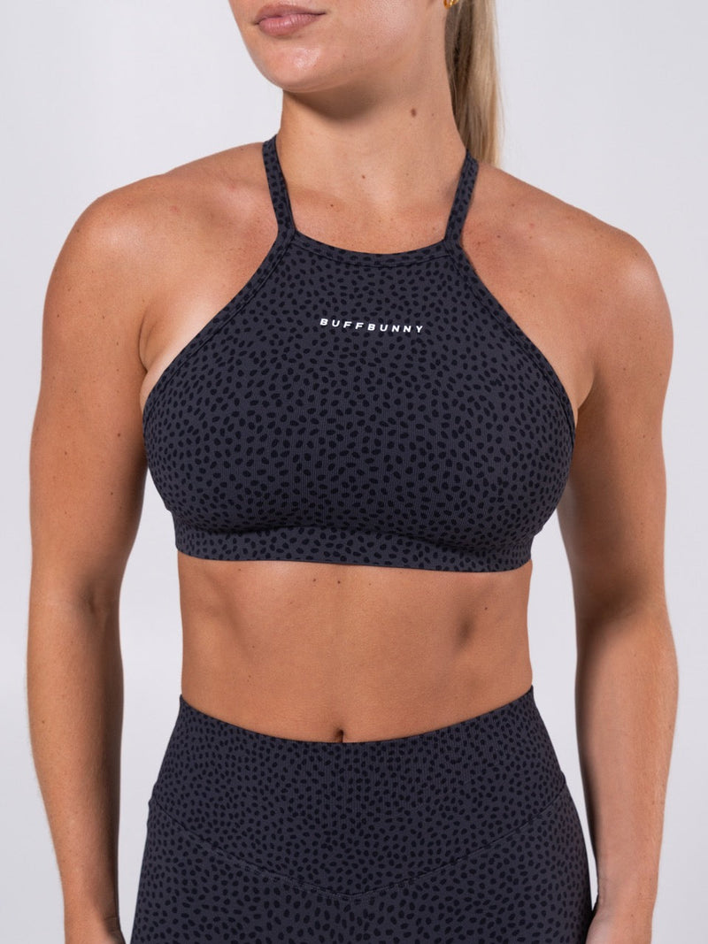 Flex Seamless Sports Bra - Black Bossy