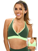 Thumbnail 1 of Reversible RacerBack Sports Bra - Margarita and Atari, 1 of 8