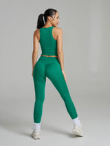 Thumbnail 2 of Dream Heathered Legging - Heather Green, 2 of 7