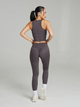 Thumbnail 6 of Dream Heathered Legging - Heather Charcoal, 6 of 6