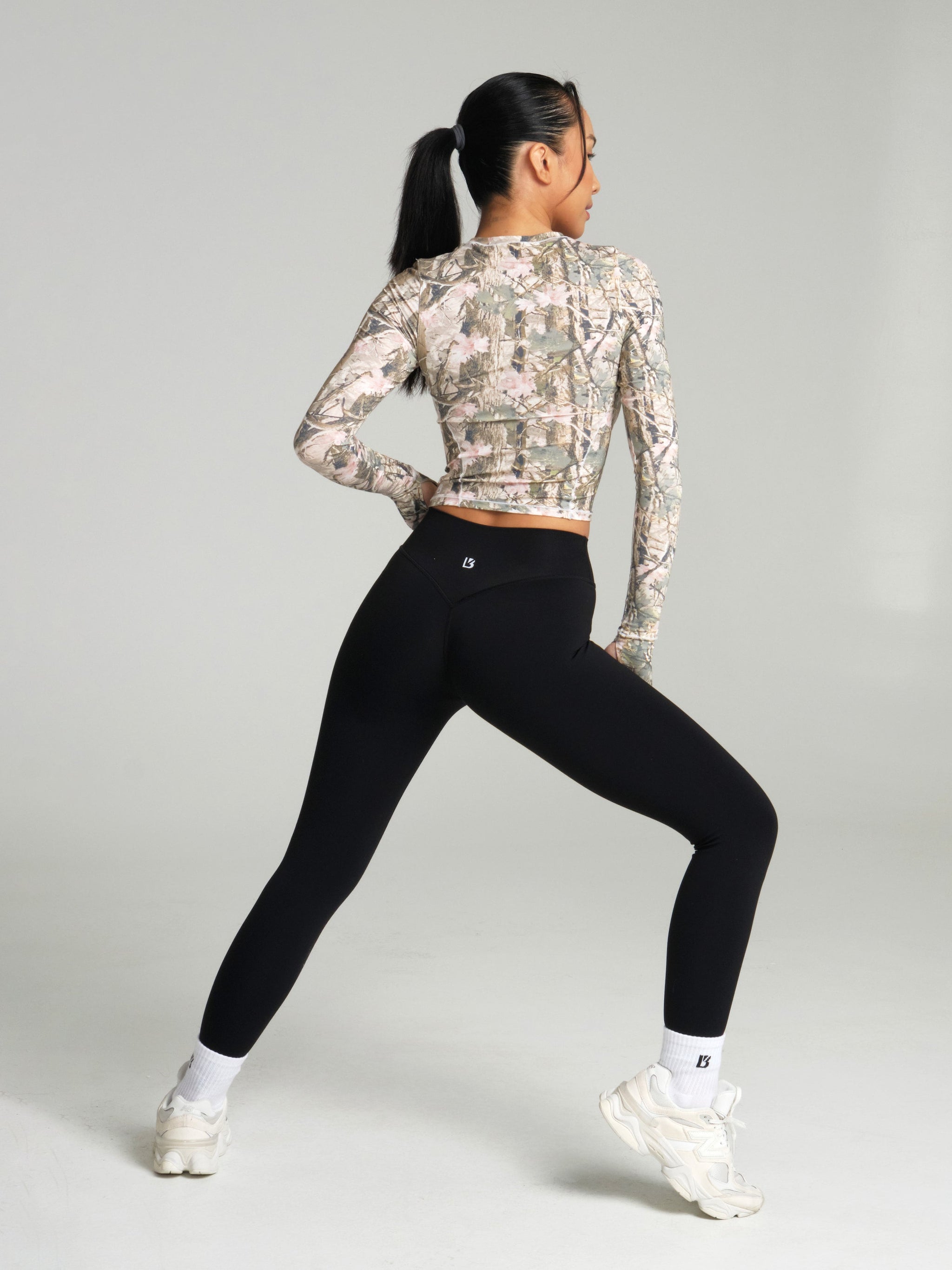 Halo Long Sleeve Baby Tee - Pink Camo