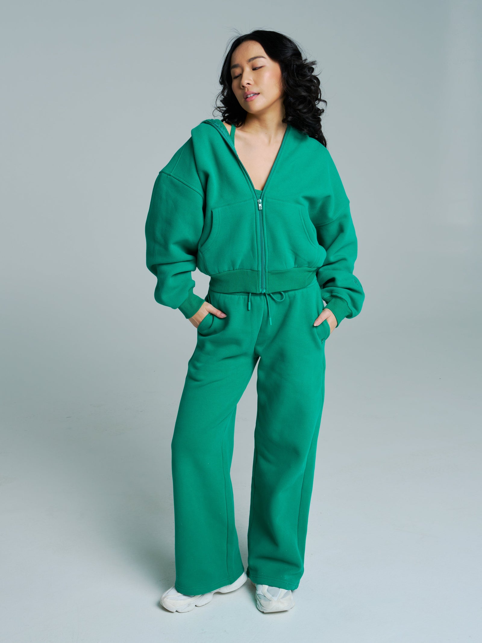 Plush Fleece Zip Hoodie - Lucky Charm