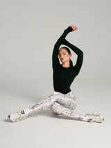 Thumbnail 4 of Base Layer Long Sleeve Waist Top - Onyx Black, 4 of 7