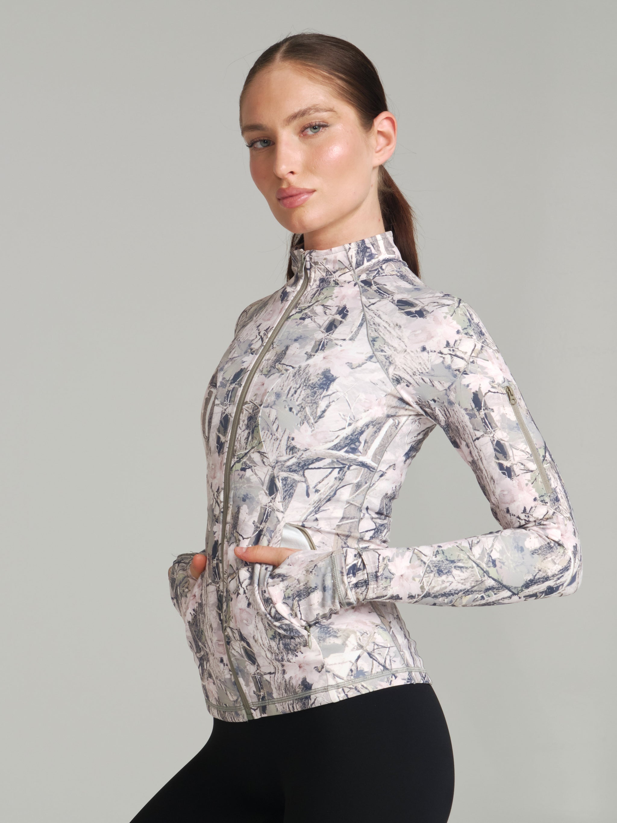 Colorado Fleece Zip Jacket - Pink Camo