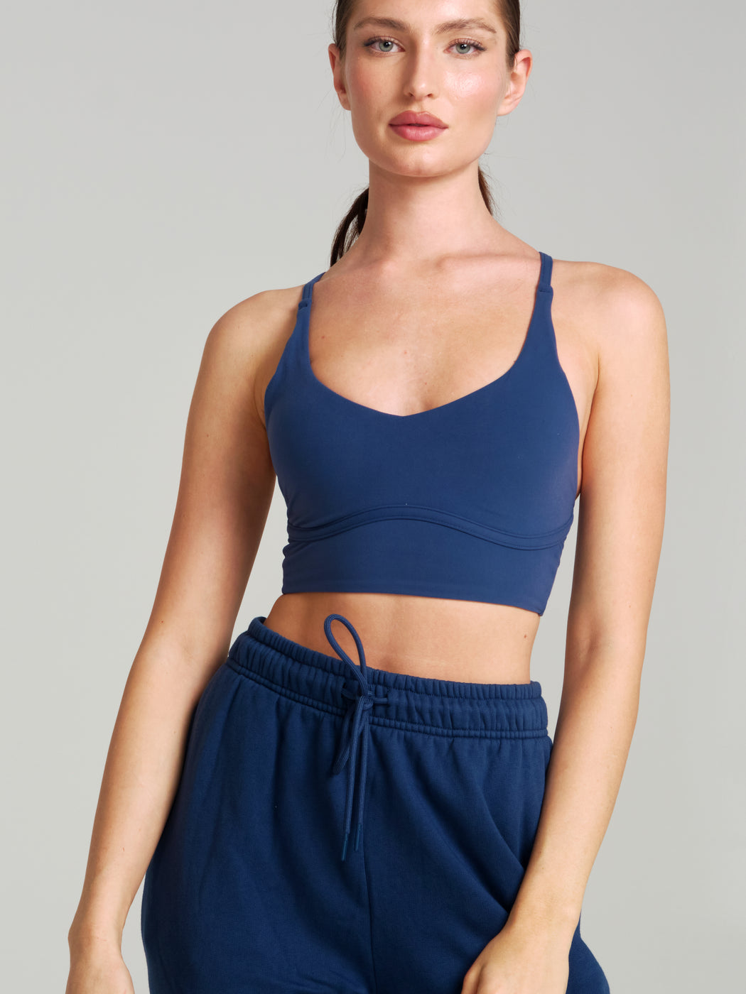 Poshknit Sports Bra - Baked Blue