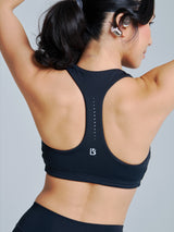 Thumbnail 3 of Colorado Fleece Sports Bra - Onyx Black, 3 of 4