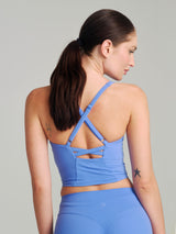 Thumbnail 2 of Poshknit Waist Tank - Azul, 2 of 3