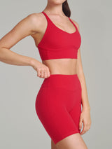 Thumbnail 1 of Poshknit Sports Bra - Lipstick Red, 1 of 5