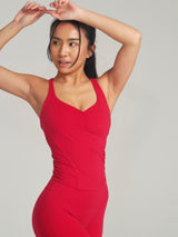 Thumbnail 1 of Poshknit Hip Tank - Lipstick Red, 1 of 3