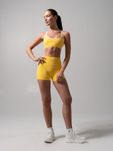 Thumbnail 1 of Sweetheart Nubre Sports Bra - Yellow and White, 1 of 6