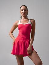 Thumbnail 1 of Served Waist Tank - Punch and White, 1 of 5