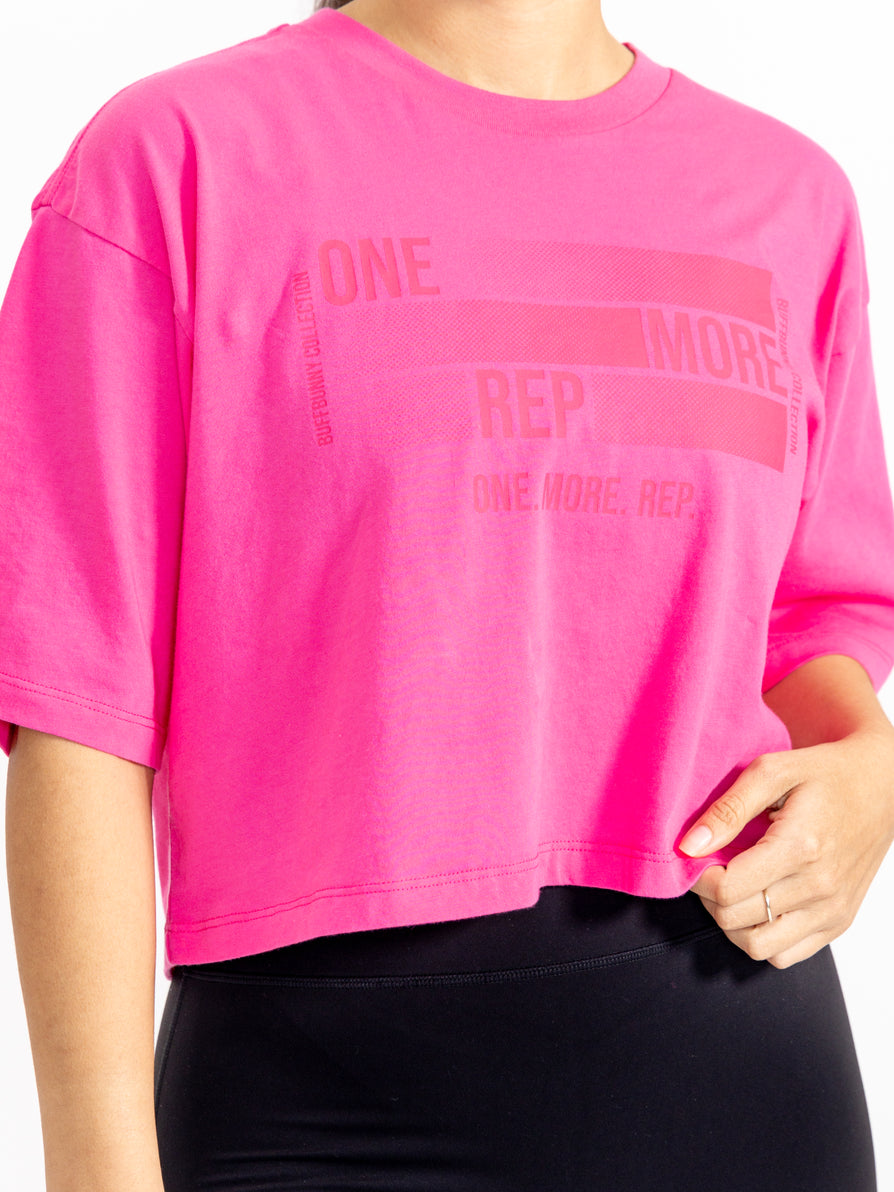 *PREORDER* Rep Crop Tee - Pink Crush