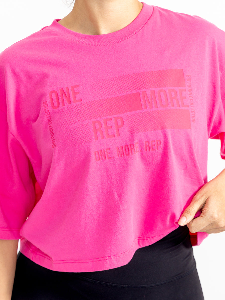 *PREORDER* Rep Crop Tee - Pink Crush