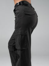 Thumbnail 1 of Wide Leg Cargo Pant - Vintage Black, 1 of 5