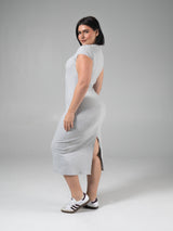 Thumbnail 6 of Brami Tee Shirt Dress - Heather Grey, 6 of 6