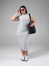 Thumbnail 5 of Brami Tee Shirt Dress - Heather Grey, 5 of 6