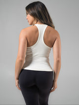 Thumbnail 4 of Brami V Neck Tank - Ivory, 4 of 5