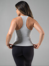 Thumbnail 2 of Brami V Neck Tank - Heather Grey, 2 of 5