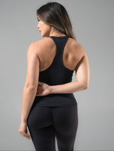 Thumbnail 2 of Brami V Neck Tank - Onyx Black, 2 of 4