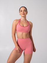 Thumbnail 2 of Sweetheart Nubre Sports Bra - Rose Blush and Burnt Sugar, 2 of 5